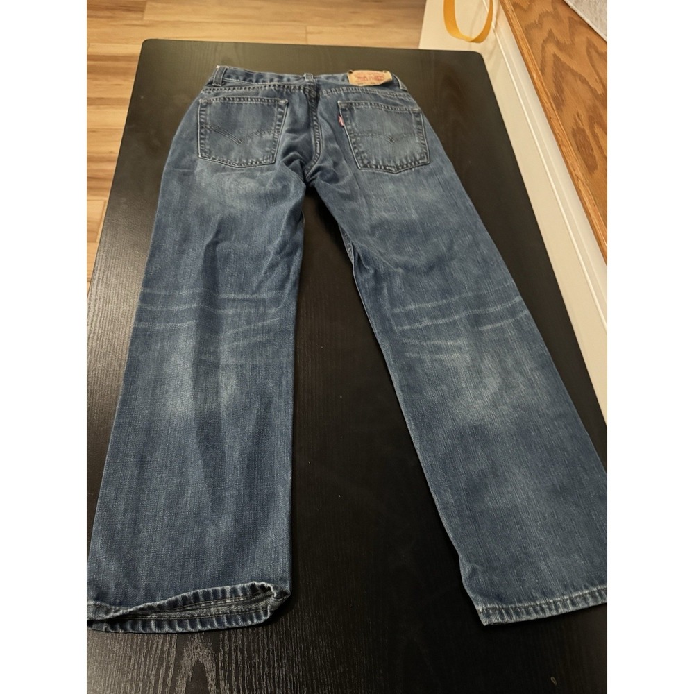 Y2K Boys Levi's 505 Youth Straight Leg  Blue Jeans Youth Size 14 REG W26"x26"